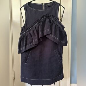 Anthropologie Karen Walker Fresca Ruffle Mini Shift Dress